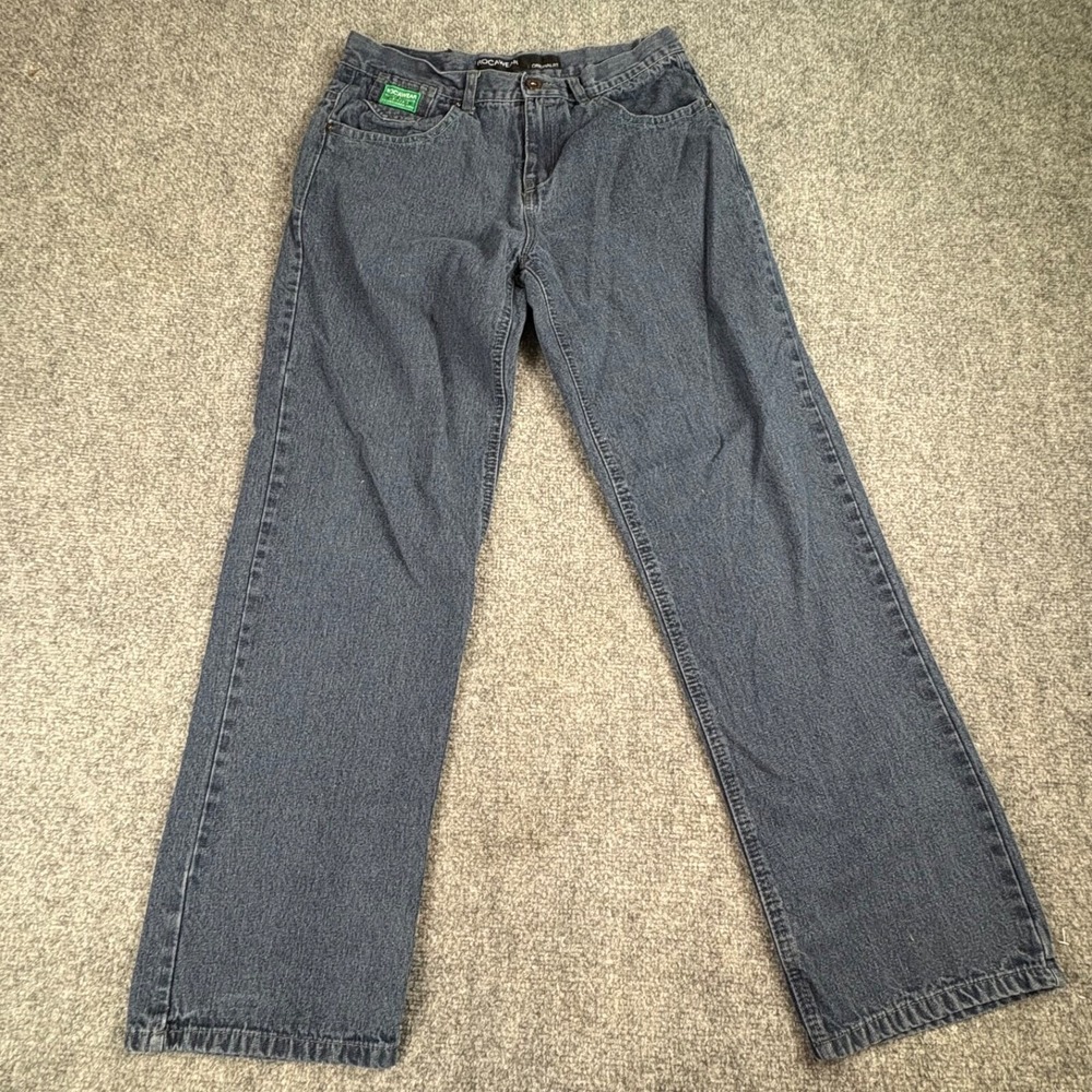 Vintage Rocawear Original Jeans Women 30x28.5 Blue Y2K Hip Hop Streetwear Urban